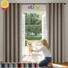 Woven Blackout Linen Curtains