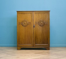 Art deco oak tallboy - art,