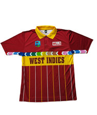 West Indies cricket 1996 ODI World Cup retro vintage memorabilia polo shirt