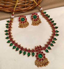 SOUTH INDIAN TRADITIONAL NECKLACE JEWELLERY SET FOR WOMEN