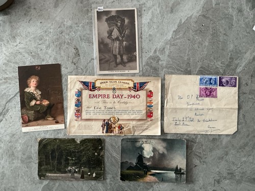 Vintage ephemera postcard job - vintage,