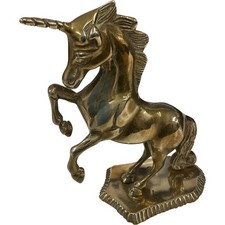 Elegant Brass Unicorn Figurine