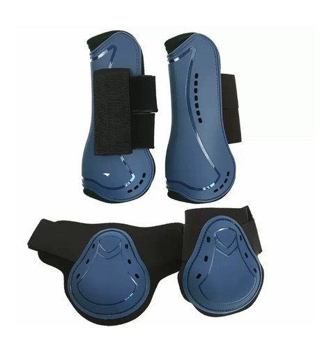 Navy horse fetlock boots - fetlock,