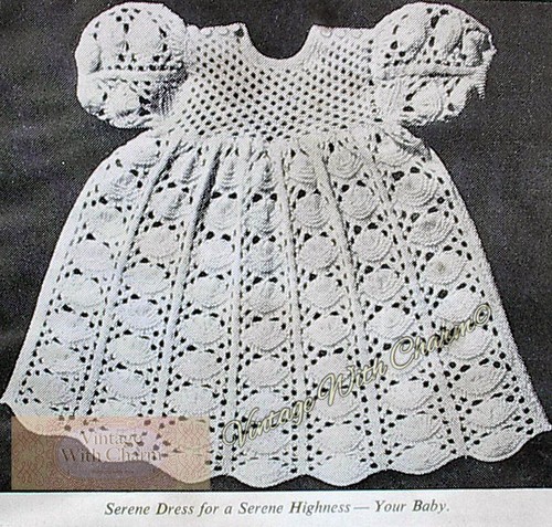 Vintage knitting pattern baby - knitting,
