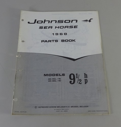 Parts catalog omc johnson - parts,