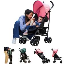 Graco EZLite Lightweight Stroller GREEN/PINK Compact Travel System Foldable NEW