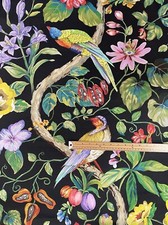 Black Printed Cotton Fabric