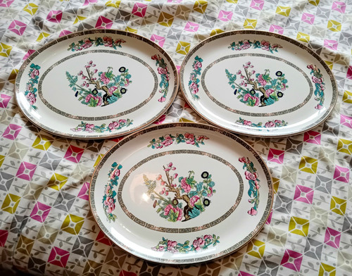 Vintage oval stoneware - vintage,