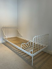 IKEA Minnen Extendable Kids' Toddler Bed - White