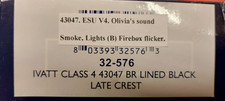 OO Gauge SOUND Bachmann IVATT Class 4 43047 weathered