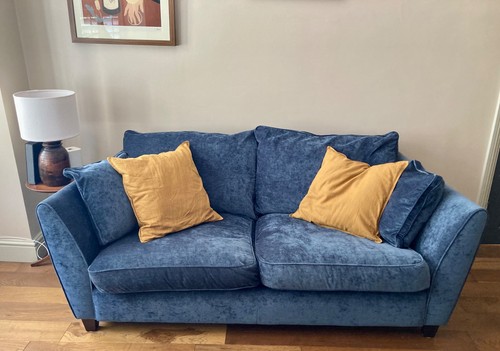 Heal three seater blue - three,