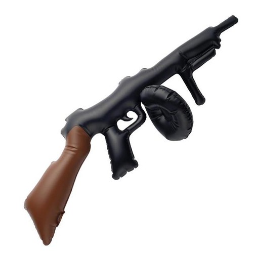 Inflatable tommy gun - , black