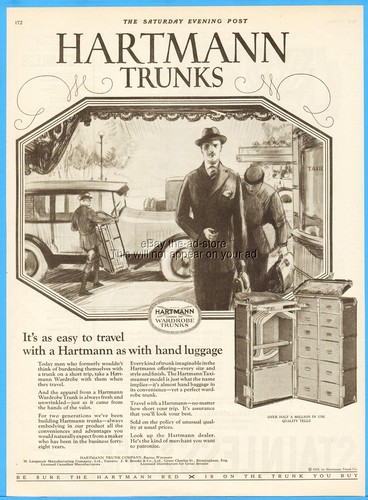 1925 hartmann trunk - co, racine