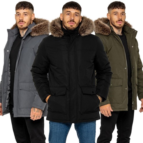 Kruze mens parka jacket padded - mens,