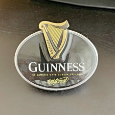 Guinness original Oval 3D Tap Badge lens Font T-Bar for Mancave