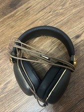 Betron Retro Over Ear Headphones Black and Gold Retro Headphones Wired