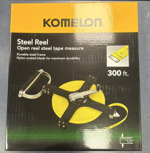 Komelon 300 steel reel - ft,