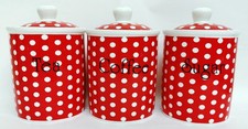 Red Dots Tea Coffee Sugar