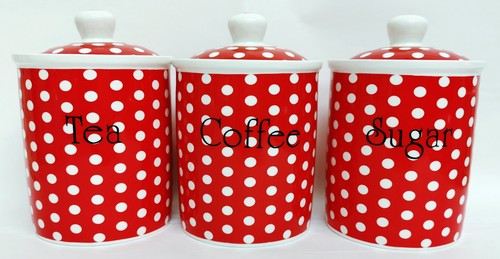 Red dots tea coffee - red,