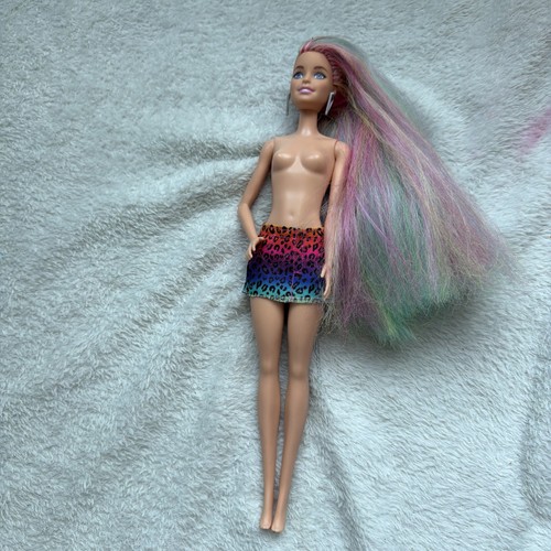 Barbie doll leopard rainbow - barbie,