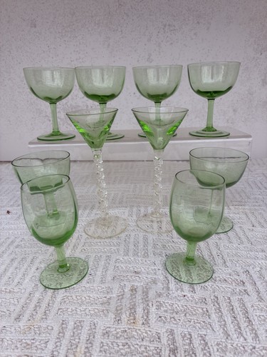 Vintage glassware job lot - vintage, 10
