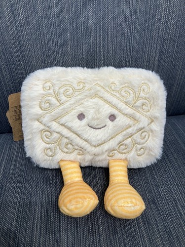Custard cream biscuit snuggle - cream,