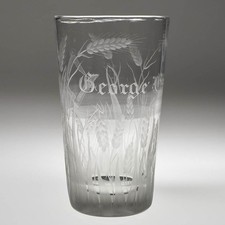Engraved Masonic Glass of