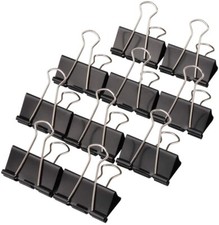 120 x Mini Black Bulldog Clips
