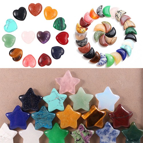 Natural crystal moon star - crystal,
