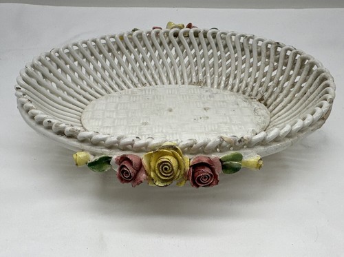 Capodimonte trinket basket - trinket,