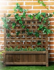 Trellis Planter Box Wooden