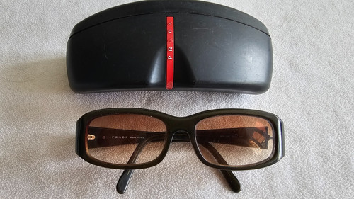 Prada dark green glasses