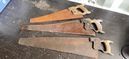 Vintage wood saws - 3,