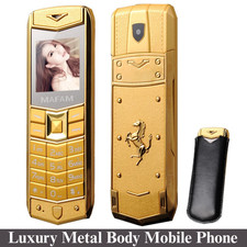 Luxury A8 Mobile Phone Dual SIM 1.5 Inch Mini Metal Body Cellphones Mobile UK