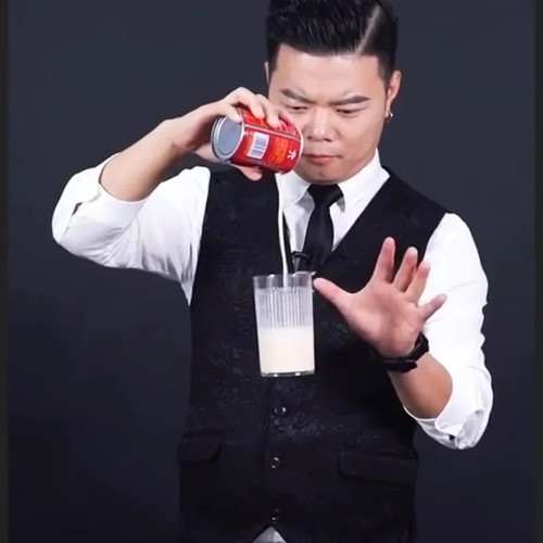 Floating glass magic trick - floating,