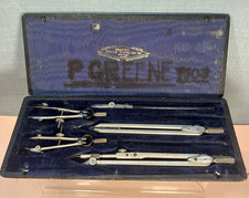 Geometry Set Drawing Office Supplies DOS Ltd British 5 Piece Mid Century Vintage