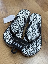 Dkny Ladies Slip On Flip Flops Uk 5/New With Tag Genuine