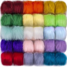 SIQUK 30 Pieces Faux Fur Pom
