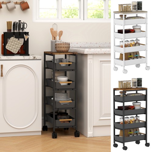 Tier storage trolley on - 5-tier,
