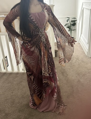 Stunning dusky pink chiffon - stunning,