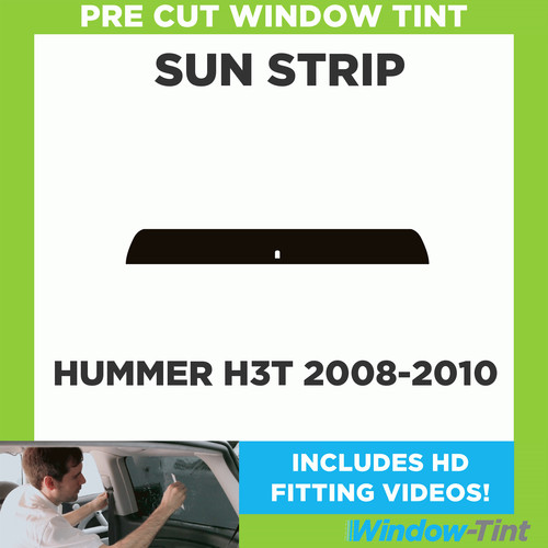 Pre cut tinted sunstrip - cut,