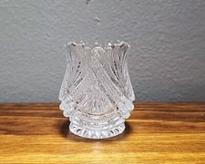 EAPG DUNCAN MILLER TEEPEE CRYSTAL GLASS TOOTHPICK HOLDER