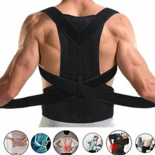 Posture Corrector Back Straightener Lumbar Shoulder Support Belt Body Brace UK