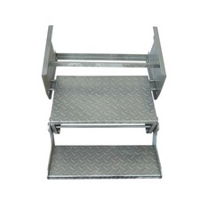 Double slide out - out, caravan