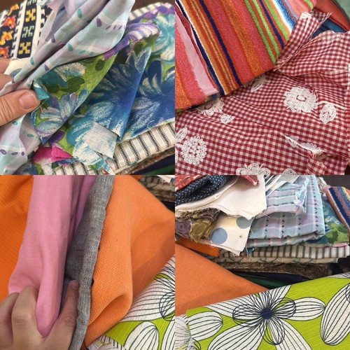 Fabric remnant lot repro true - remnant,