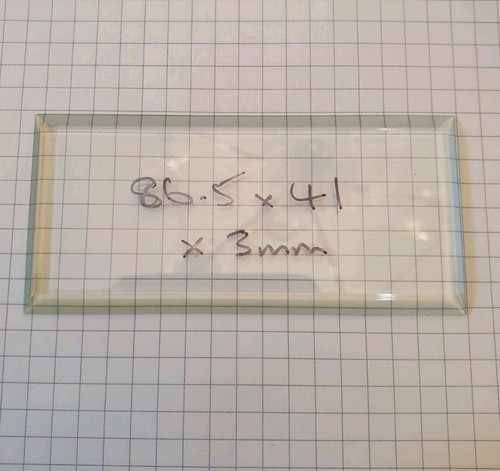Bevelled carriage clock glass - carriage,