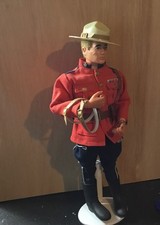 VINTAGE ACTION MAN ROYAL CANADIAN MOUNTED POLICE REPRO HAT BAND ONE ONLY (NEW)