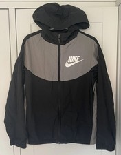NIKE Boys Black / Grey Hooded