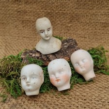 Vintage Doll Heads x4 Craft