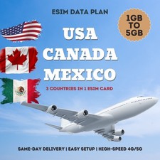 USA/Canada/Mexico eSIM 5GB to